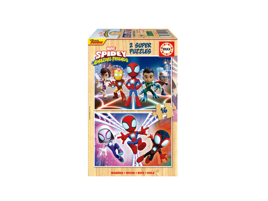 Educa Παζλ Ξύλινο 2x16 Spidey & His Amazing Friends (19579) - Fun Planet