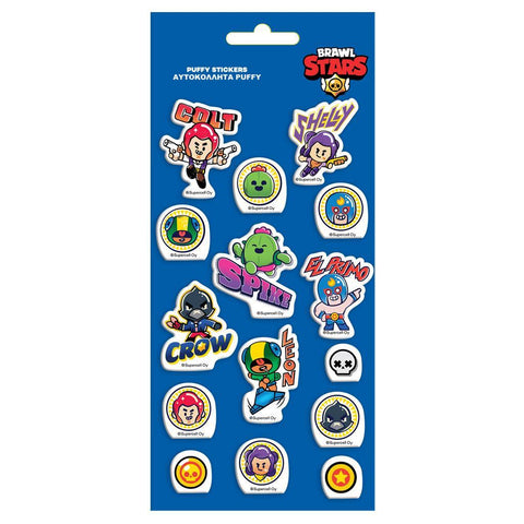 Αυτοκόλλητα Puffy Brawl Stars 10X22εκ (483966) - Fun Planet