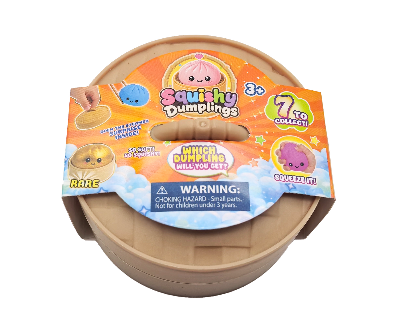 Squeezy Squishy Bun Dumpling 3 Pack Mini Dumplings (26998)