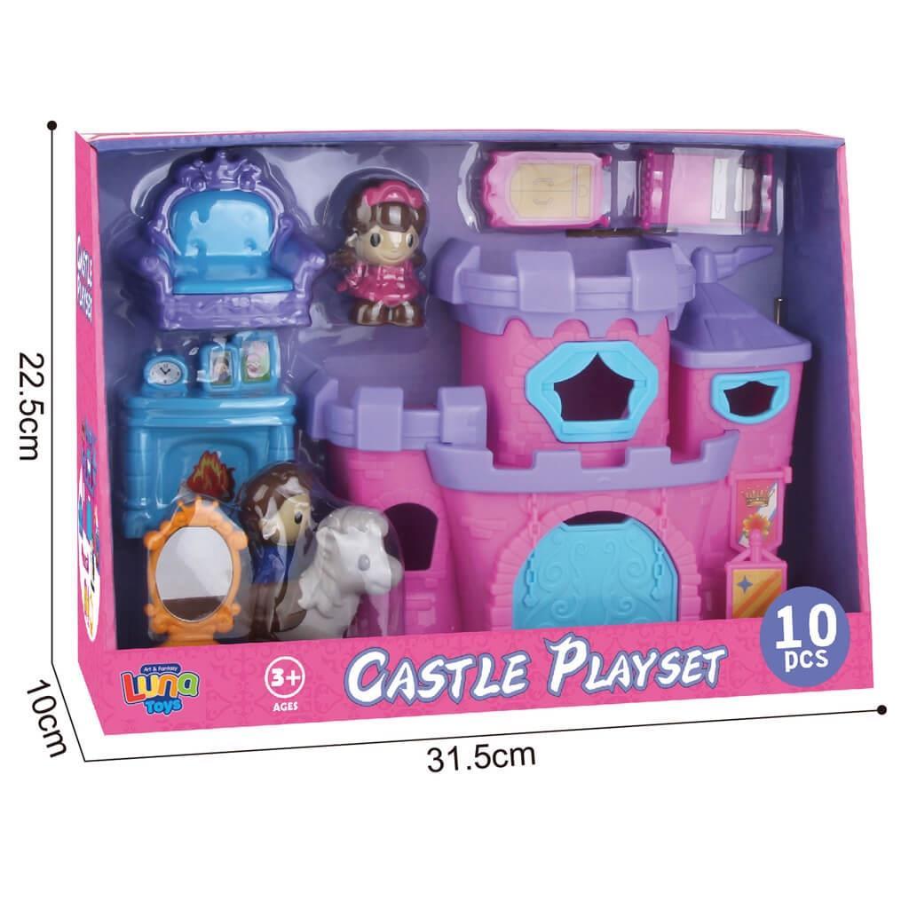 Κάστρο Πριγκίπισσας 10 τεμάχια 31,5x10x22,5cm Luna Toys (623224)