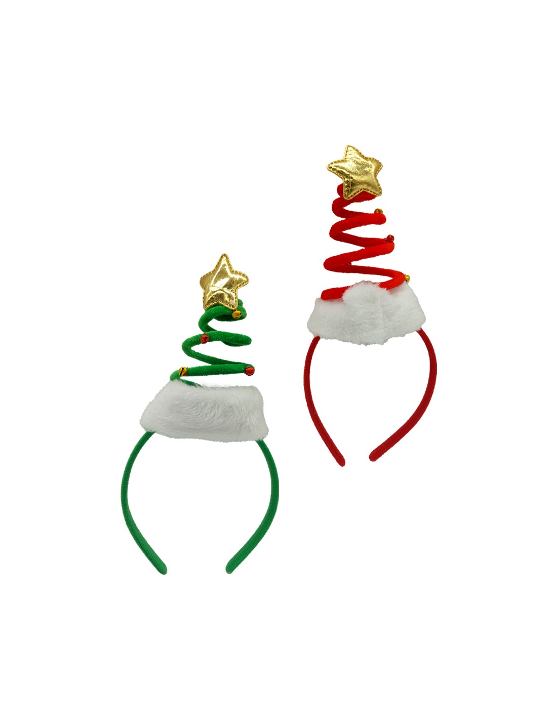 Στέκα Χριστουγεννιάτικο Δέντρο Σπιράλ με Κουδουνάκια 28εκ 1 τεμάχιο (22048)