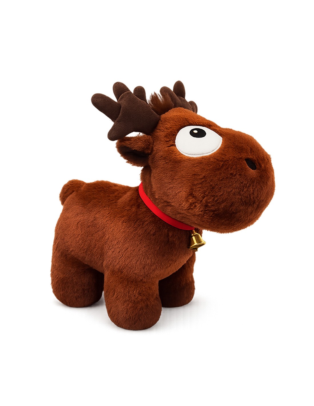 Plush Reindeer with Greek Carols &amp; Movement 30cm (8183)