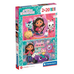 Clementoni Παζλ 2x20 Supercolor Gabby's Dollhouse (1200-24802)
