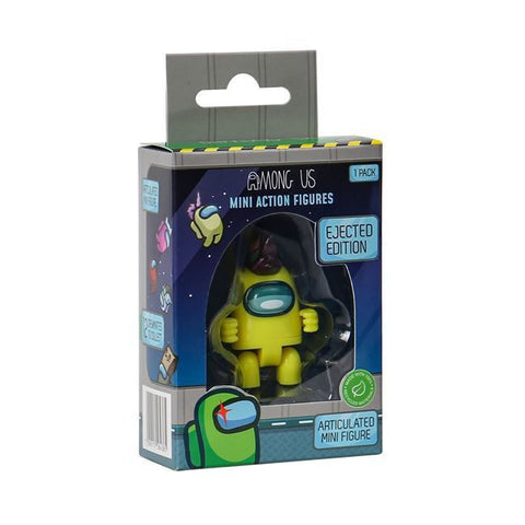 Among Us Mini Action Figure - Ejected Edition 1 Pack S3 Yellow Purple Hair (AU6301) - Fun Planet