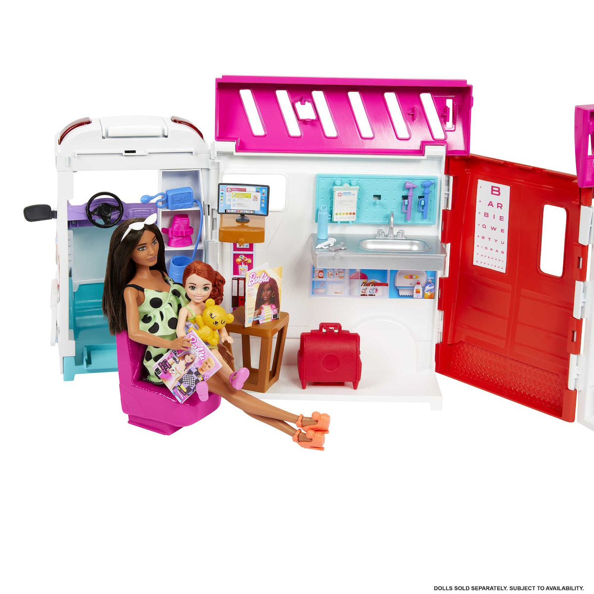 Barbie Κινητό Ιατρείο-Ασθενοφόρο (HKT79) - Fun Planet