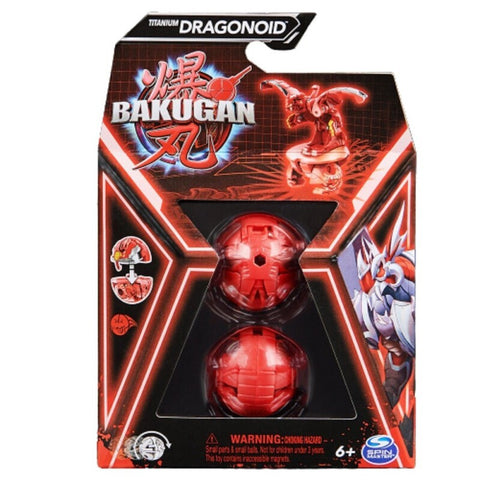 Spin Master Bakugan: Titanium Dragonoid (Red) Core Ball (20141497) - Fun Planet