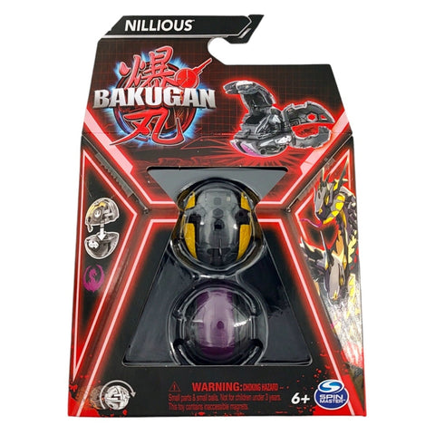 Spin Master Bakugan: Nillious Yellow/Black Core Ball (20141502) - Fun Planet