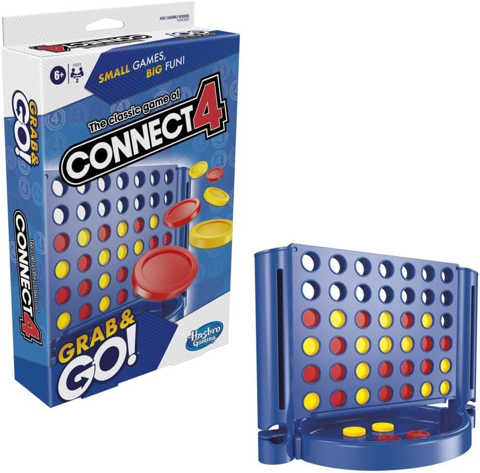 Επιτραπέζιο Connect 4 Grab & Go - Σκορ 4 Διασκέδαση Παντού! Ελληνική Έκδοση (F8253) - Fun Planet
