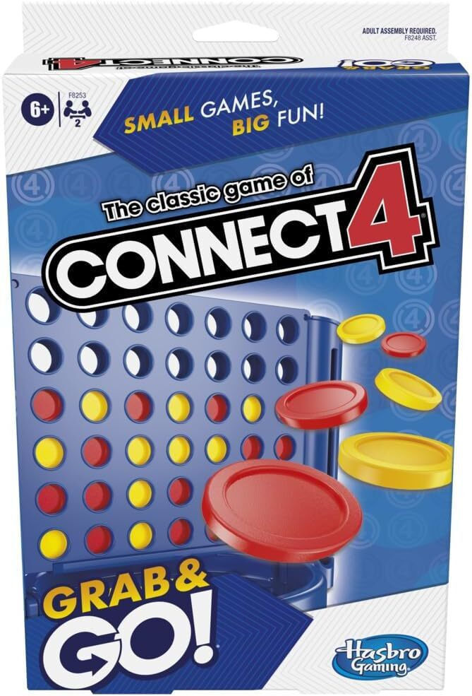 Επιτραπέζιο Connect 4 Grab & Go - Σκορ 4 Διασκέδαση Παντού! Ελληνική Έκδοση (F8253) - Fun Planet