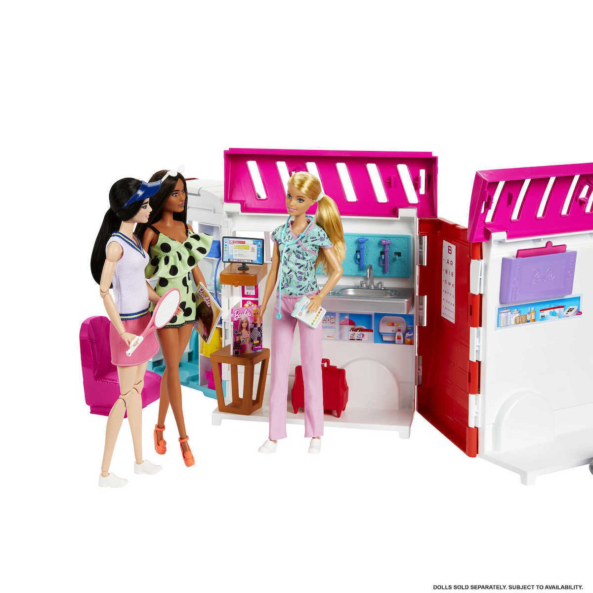 Barbie Κινητό Ιατρείο-Ασθενοφόρο (HKT79) - Fun Planet