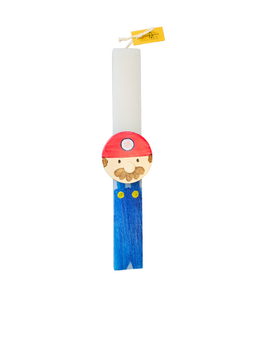Λαμπάδα Χειροποίητη Αρωματική Παιδικός Ήρωας Πήλινο Μαγνητάκι Mario (27-5) - Fun Planet