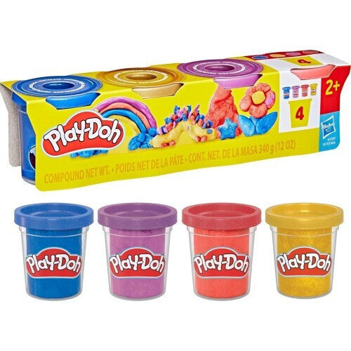 Play-Doh® Specialty Compound Shimmery Metallics 4 Pack (G1737) - Fun Planet