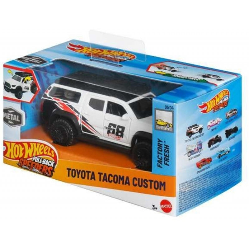 Hot Wheels Aυτοκινητάκι 1:43 Pull-Back Speeders Toyota Tacoma Custom (JCL98) - Fun Planet