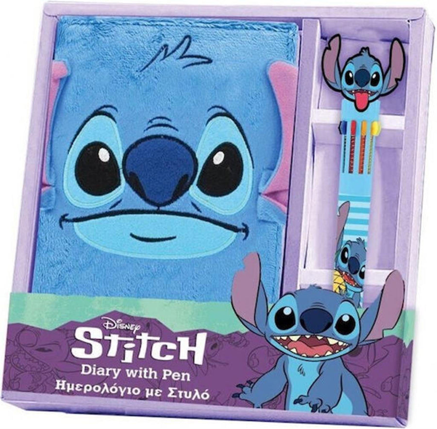 Σημειωματάριο Λούτρινο Με Στυλό Σετ Disney Lilo & Stitch (564853) - Fun Planet