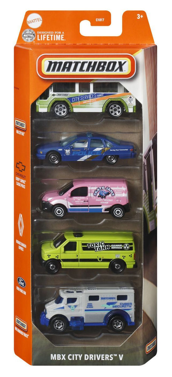 Matchbox Aυτοκινητάκια Σετ των 5 MBX City Drivers V (JBX21) - Fun Planet