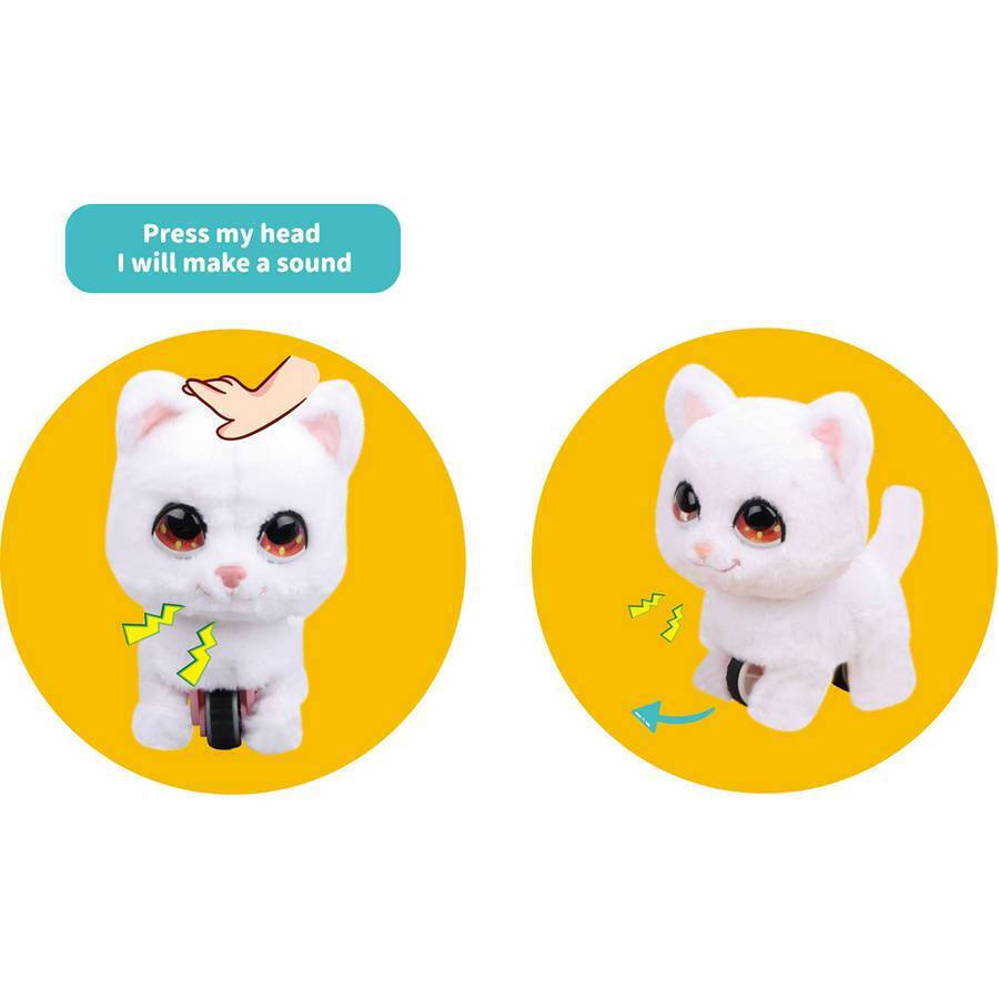 Γατούλα Λούτρινη Διαδραστική με Κίνηση και Ήχο 22,5x14x23cm Luna (623198) - Fun Planet