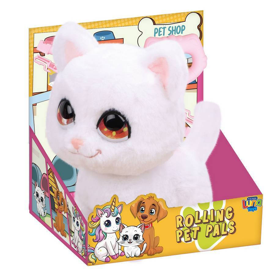 Γατούλα Λούτρινη Διαδραστική με Κίνηση και Ήχο 22,5x14x23cm Luna (623198) - Fun Planet