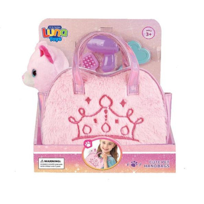 Λούτρινο Γατάκι σε Τσάντα με Αξεσουάρ 24x13x28εκ (623261) - Fun Planet