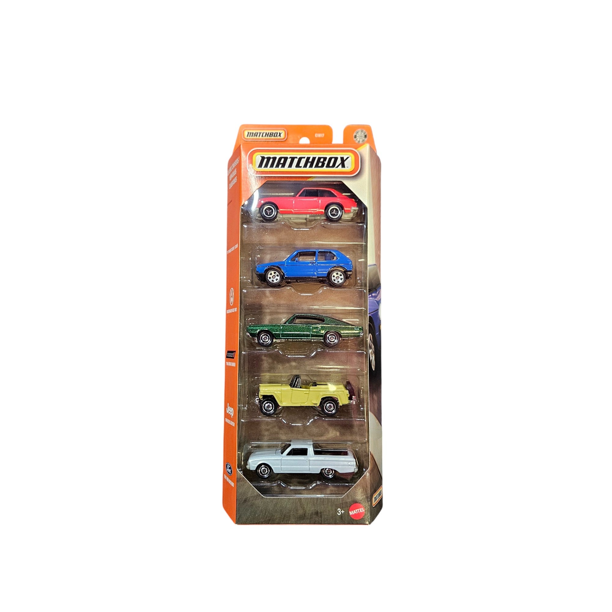 Matchbox Cars Set of 5 MBX Convertible Cruisers (JBX30)