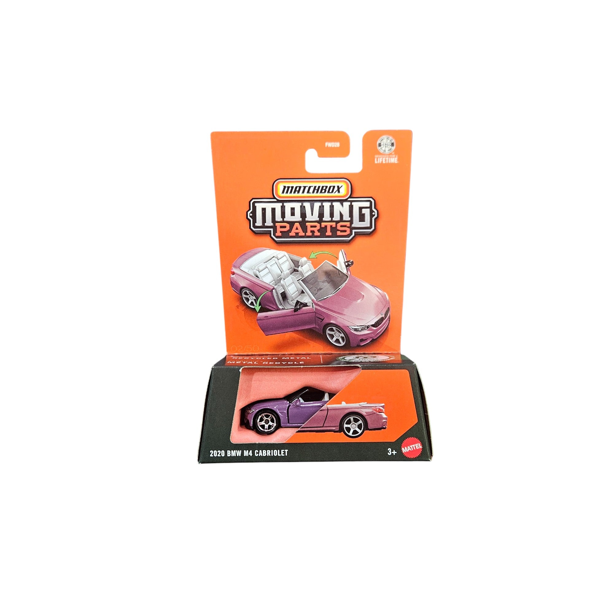 Matchbox Αυτοκινητάκια Moving Parts Με Ανοιγόμενα Μέρη 2020 BMW M4 Cabriolet (JHV50)