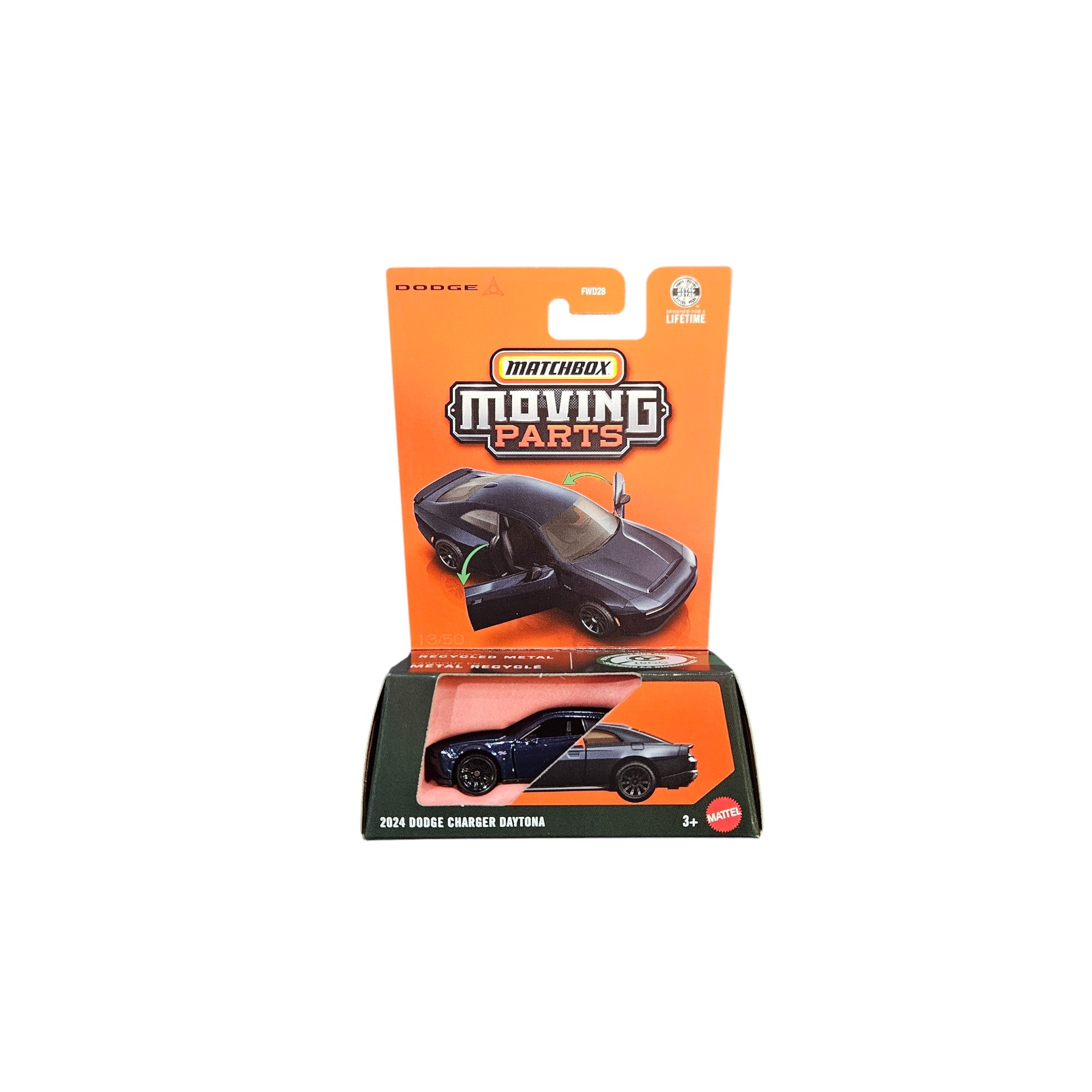 Matchbox Αυτοκινητάκια Moving Parts Με Ανοιγόμενα Μέρη 2024 Dodge Charger Daytona (JHV42)