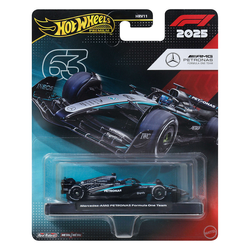 Hot Wheels Premium Formula 1 Mercedes-AMG PETRONAS Formula One Team #63 (JKD80) - Fun Planet