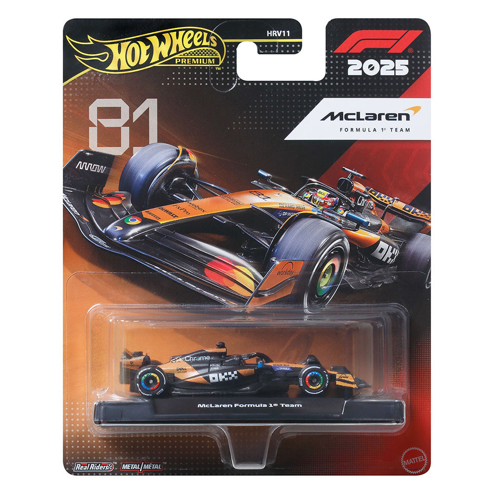 Hot Wheels Premium Formula 1 McLaren Formula 1 Team #81 (JKD81)