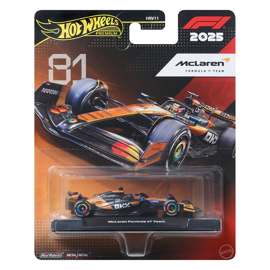 Hot Wheels Premium Formula 1 McLaren Formula 1 Team #81 (JKD81)