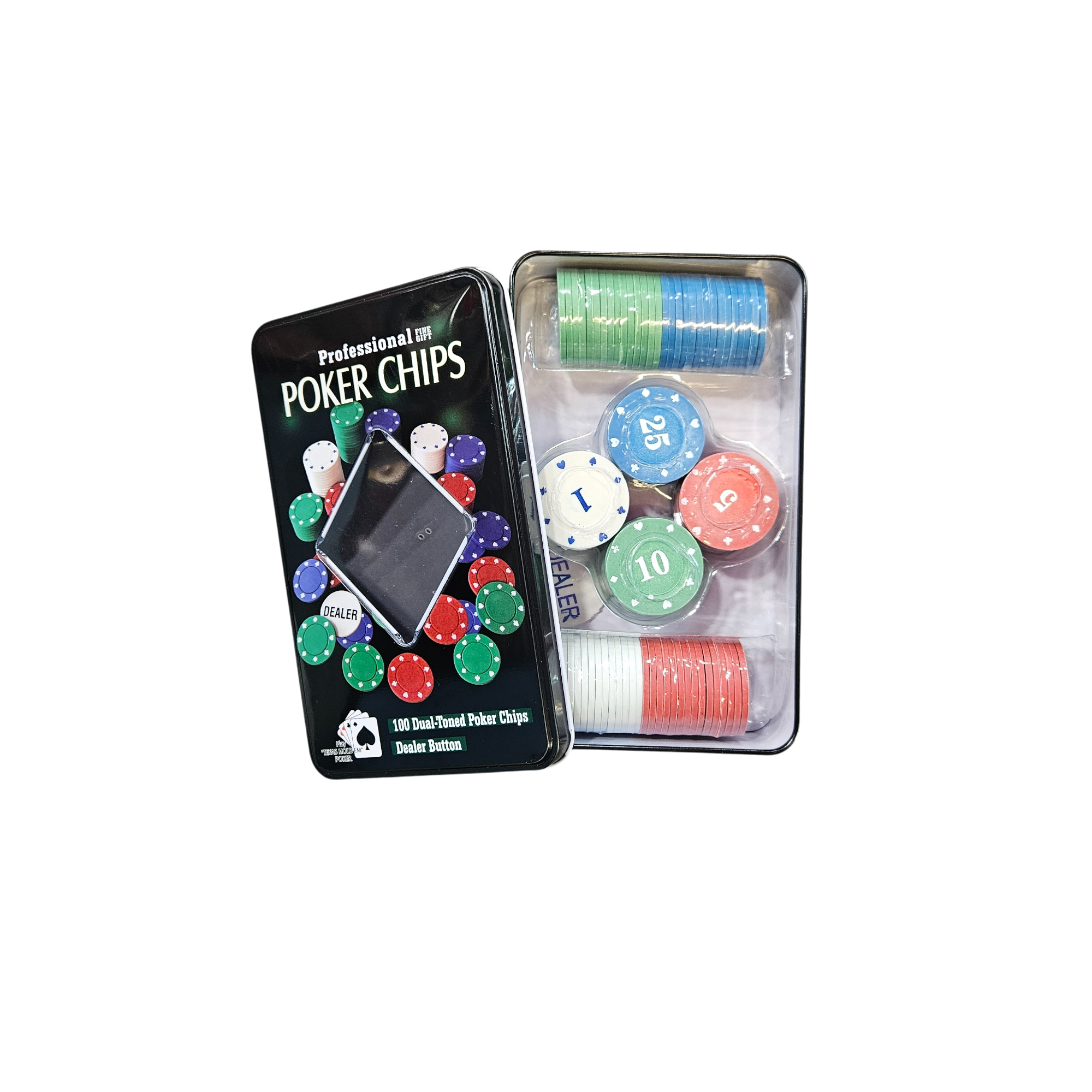 Μάρκες Poker σε Μεταλικό Κουτί (25616-2)