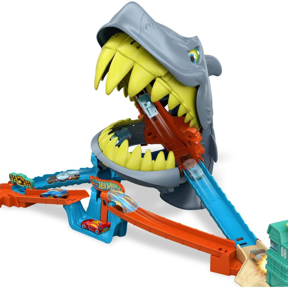 Παιχνιδολαμπάδα Hot Wheels City Επίθεση Καρχαρία Shark Chomp Beach (JHL96)