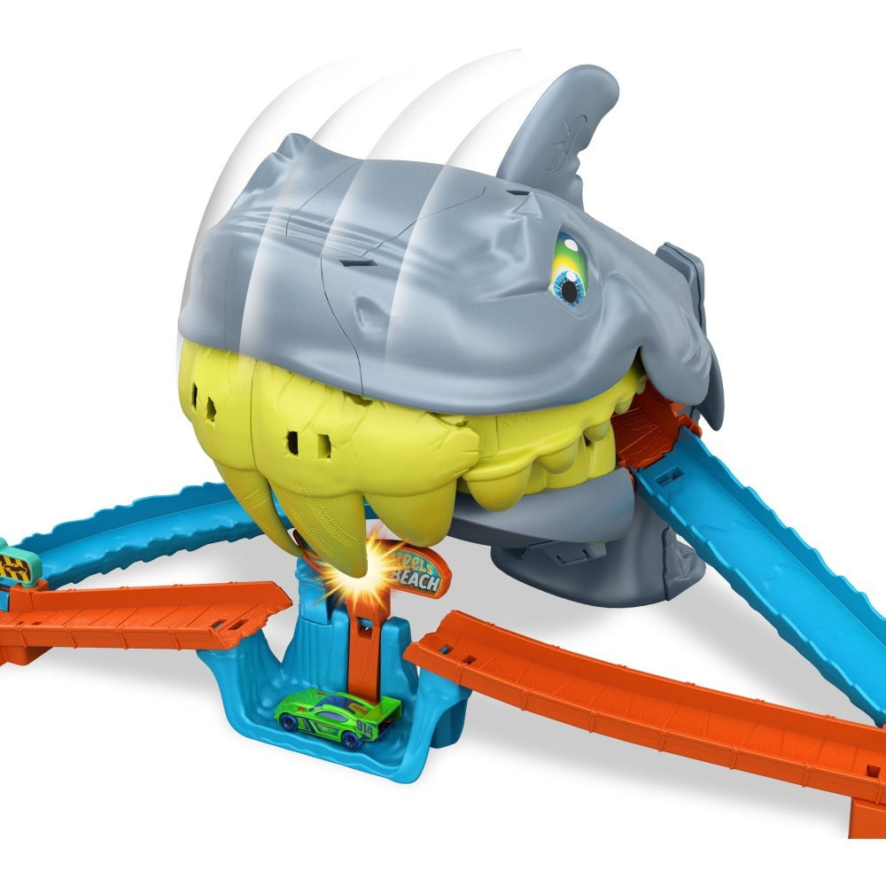 Παιχνιδολαμπάδα Hot Wheels City Επίθεση Καρχαρία Shark Chomp Beach (JHL96)