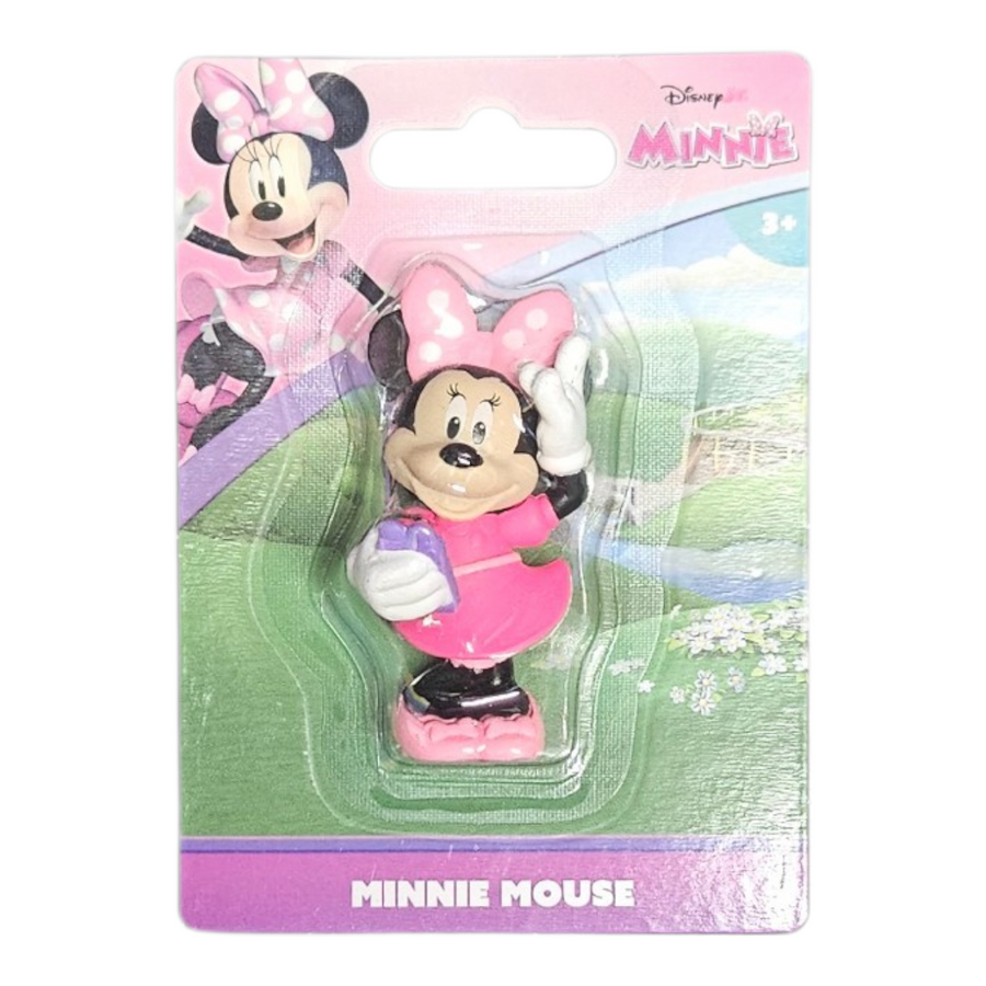 Disney Minnie Φιγούρα 6cm Minnie Φούξια (MCN34200)