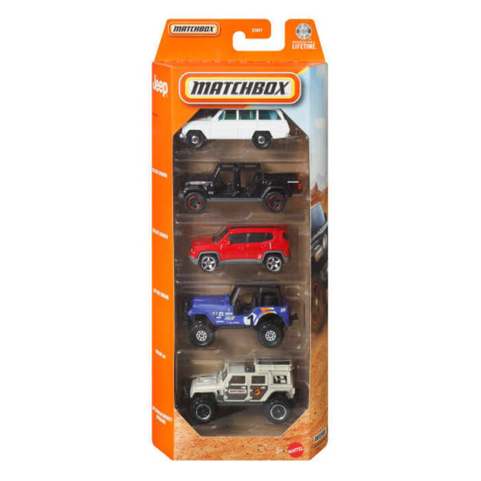 Matchbox Cars Set of 5 MBX Convertible Cruisers (JBX30)