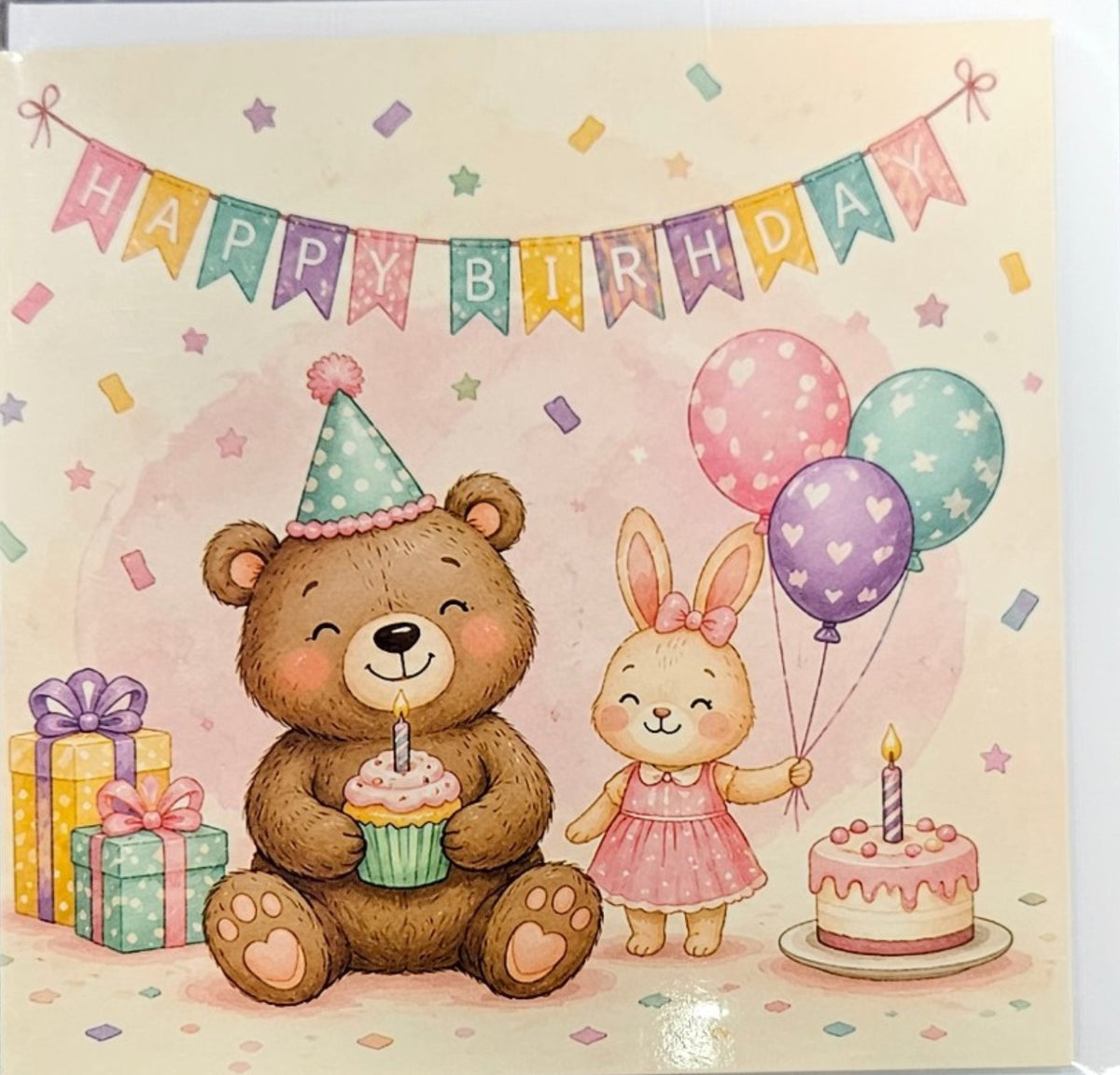 Happy Birthday Greeting Card 11x11cm (71819)