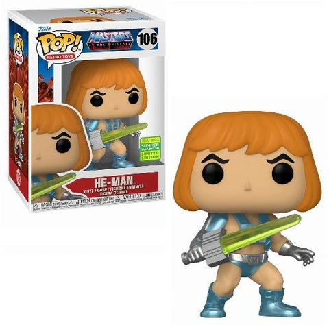 Funko Pop! Retro Toys Masters of the Universe He-Man Laser Power Summer Convention Limited Edition) #106 Vinyl Figure (65251) - Fun Planet