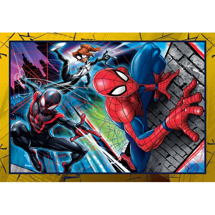 Clementoni Παζλ 4 in 1 Super Color Marvel Spider-Man (1200-21515) - Fun Planet
