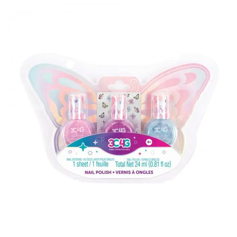 Make It Real 3C4G Butterfly Nail Polish Trio (10043) - Fun Planet