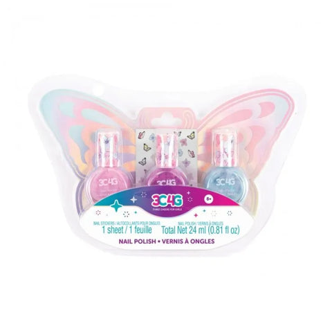 Make It Real 3C4G Butterfly Nail Polish Trio (10043) - Fun Planet