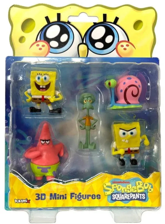 Sponge Bob Movie 3D Mini Figures Σετ Φιγούρες 5 Pack (609) - Fun Planet