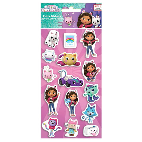 Αυτοκόλλητα Puffy Gabby's Dollhouse 10X22εκ (574007) - Fun Planet
