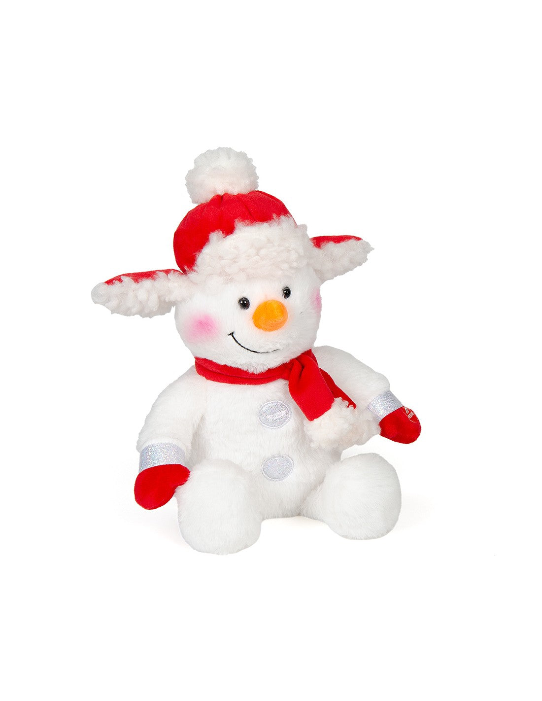 Χιονάνθρωπος με Κίνηση στη Μύτη και Φως 23εκ καθιστός 35εκ όρθιος (8189)