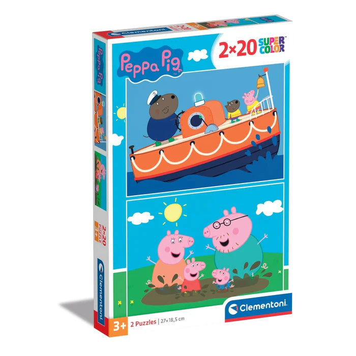 Clementoni Παζλ 2x20 Supercolor Peppa Pig (1200-24797) - Fun Planet