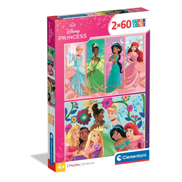 Clementoni Παζλ 2X60 Special Color Disney Princess (1200-24824) - Fun Planet