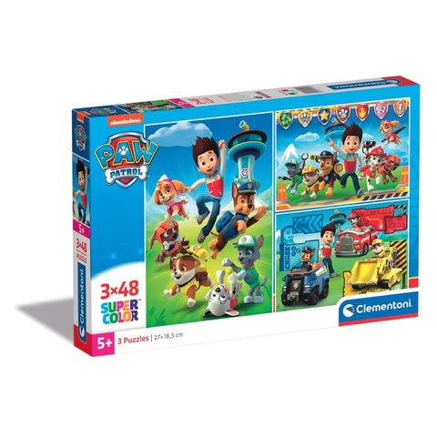 Clementoni Παζλ 3X48 Supercolor Paw Patrol (1200-25209) - Fun Planet