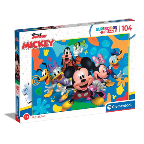 Clementoni Παζλ 104 Supercolor Disney Mickey (1210-25745) - Fun Planet