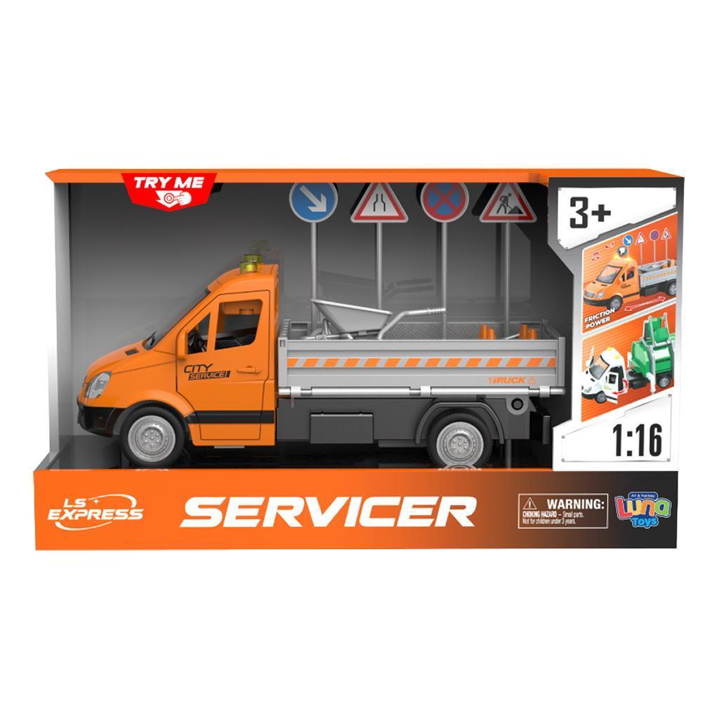 Friction Excavator Truck 25cm with Lights and Sounds (RJ002C)