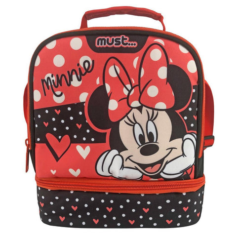 Τσαντάκι Φαγητού Ισοθερμικό 24x12x20εκ 2 Θήκες Disney Minnie Mouse Must (563481) - Fun Planet