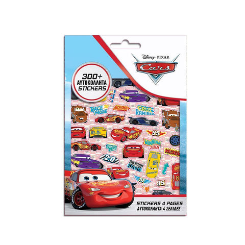 Αυτοκόλλητα Disney Cars Μπλοκ 300 τεμάχια 14,5x21,5εκ (563132) - Fun Planet