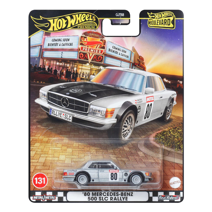Hot Wheels Premium Boulevard Αυτοκινητάκι Συλλεκτικό '80 Mercedes-Benz 500 SLC Rallye (HRT63) - Fun Planet