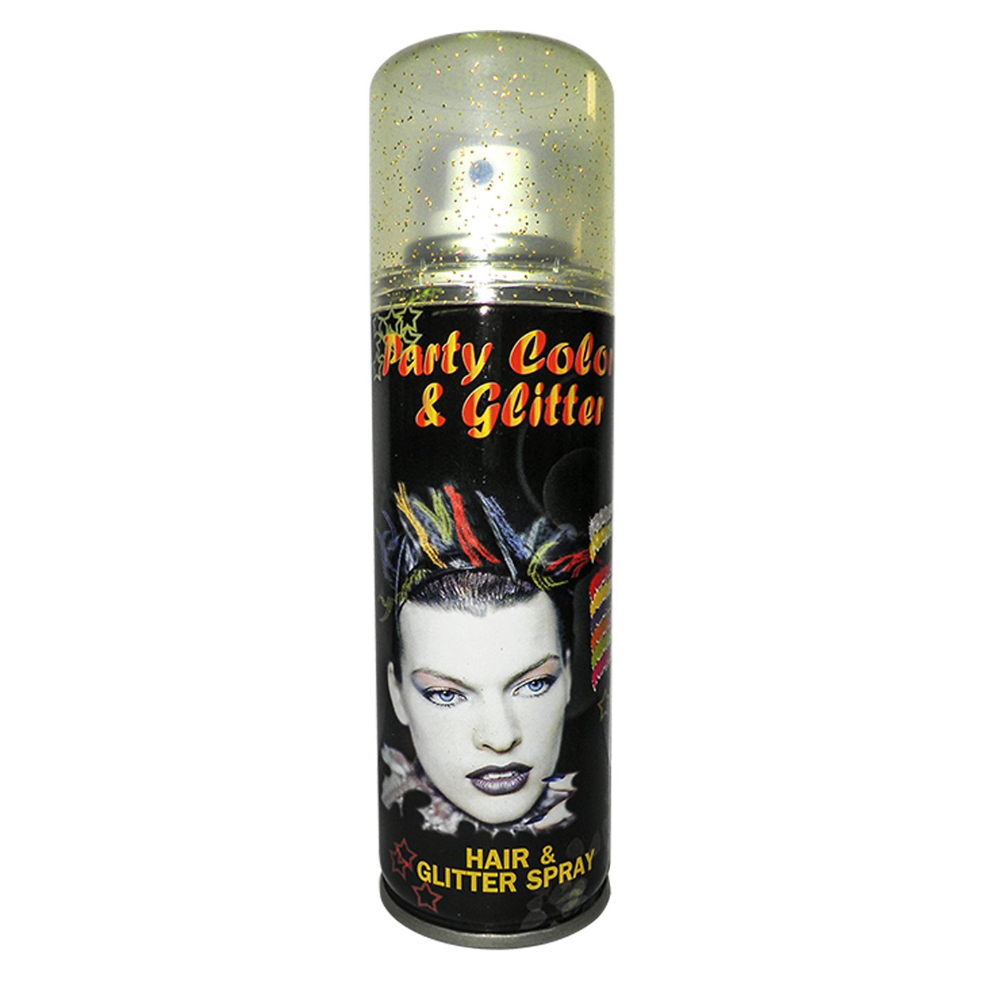 Σπρέϊ Χρώμα Μαλλιών Στρας Χρυσό 125ml 80gr (215) - Fun Planet
